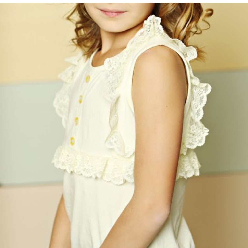 Matilda Jane Pale Yellow Top Size 2